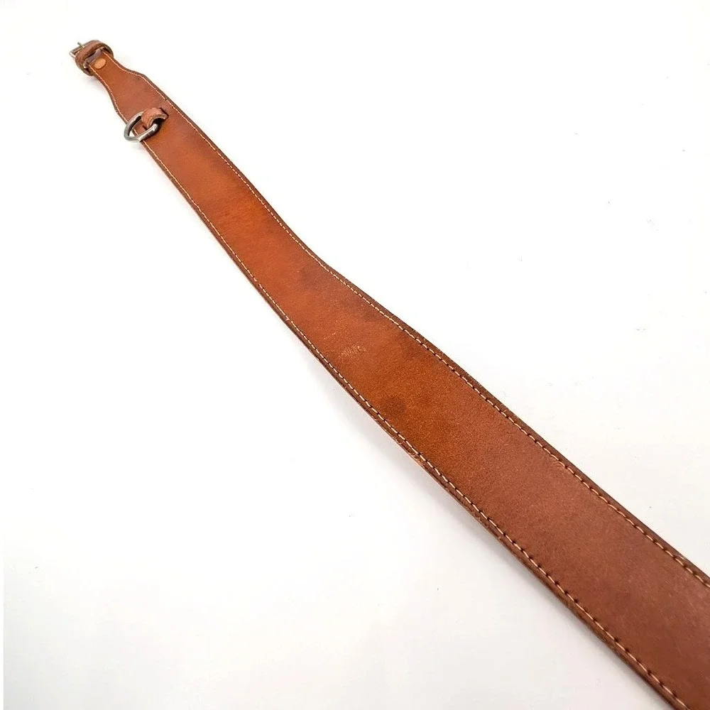 Vintage Neiman Marcus Imported English Saddle Leather Equestrian Belt Size 26